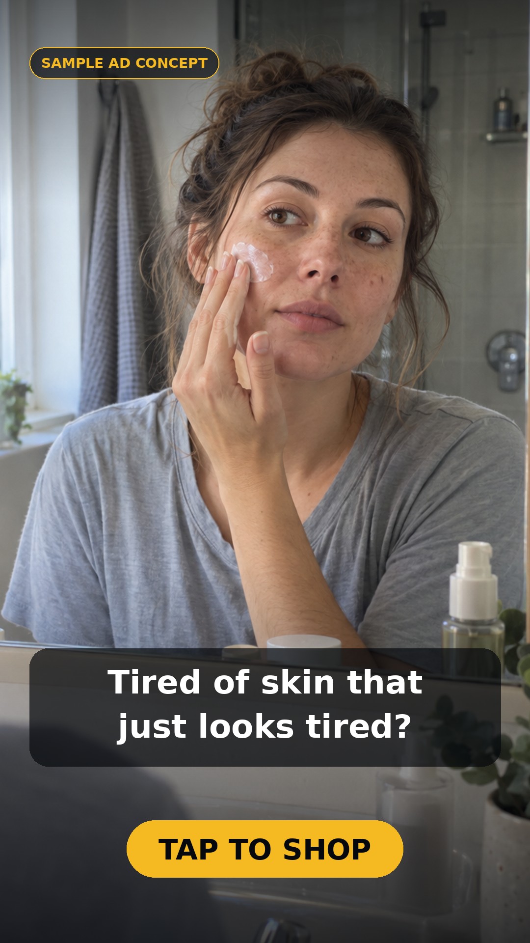 Sample skincare ad concept